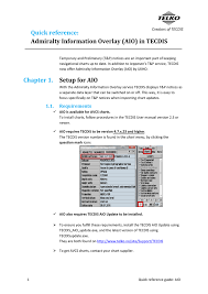 Chapter 1 Setup For Aio Quick Reference Admiralty