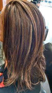 Lowlights, which, unlike highlights are actually a few shades darker than your hair, bring out the most natural look versus using brighter traditional highlights, says michael canalé, jennifer aniston's longtime colorist and creator of hair care line canalé. Highlight To Cover Grey Long Brunette Hair Transition To Gray Hair Hair Highlights