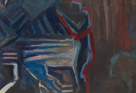David Bomberg, Figure (Bomb Store), 1942