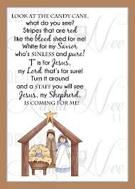 Legend Of The Candy Cane Nativity Card For Witnessing At Etsy Candy Cane Legend Primary Christmas Gifts Christmas Poems