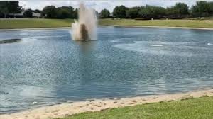sinkholes, water explosions at fore