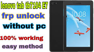 Plug the lenovo tablet to computer via usb cable, once connected o the tool, click on start button to remove. Lenovo Tablet Tb7104 Frp Unlock Without Pc Lenovo Tab E7 Google Account Remove Without Computer How To