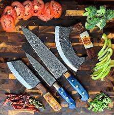 Hollow edge carving knife, 8 in. Damascus Kitchen Knife Set Cheff Knife Pairing Knife Etsy Kitchen Knives Knife Set Kitchen Damascus Kitchen Knives