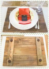 Making Placemats Chargers From Wood Pallets Diy Placemats Wood Placemats Woodworking Crafts