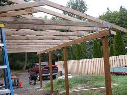 Lean To Carport Build The Garage Journal Board Pergola Pergola Lighting Curved Pergola