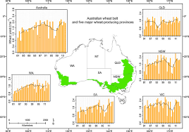 Map Of The Australian Wheat Belt Region Green Shaded Area