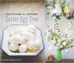 Poke a stick into bottom of topiary, and insert into floral foam; Adorable Easter Egg Tree Idea For Kids