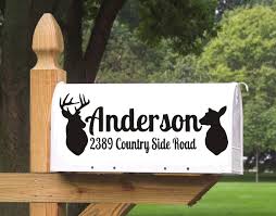 Download Personalized Name Deer Head Patterned Wall Sign Decal Mailbox Signs Stickers Art Design Vinyl Sticker Custom Family Name M081 Wall Stickers Aliexpress