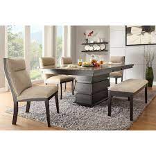 If you're considering the mix and match effect with a dining table with bench, make sure to measure the height of your current set of dining room chairs. Dining Table With Bench You Ll Love In 2021 Visualhunt