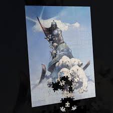 Death dealer returns in our most premium puzzle yet! O Xrhsths Frank Frazetta Art Sto Twitter Frazetta Puzzles Coming Soon To Https T Co Gdmqzlea0y