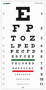 Amazon Com Snellen Distance Vision Eye Chart 20feet Health