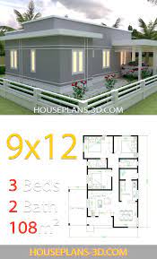 House plans envisioned by designers and architects — chosen by you. House Design Plans 9x12 With 3 Bedrooms Terrace Roof House Plans 3d