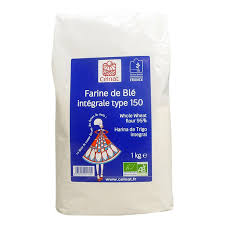 Farine De Ble Integrale T150 Bio 5 Kg Celnat