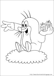 Mole Coloring Pages Ausmalbild Der Kleine Maulwurf Mit Erdbeeren Kids Printable Coloring Pages Coloring Pages Animal Coloring Pages