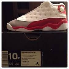 Black True Red White Jordan 13 Air Jordan Retro 13 White Black True Red Cement Grey Toddler Size 10c Air Jordans Retro Jordan Retro 13 White Unisex Kids