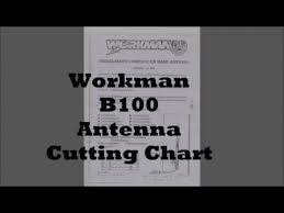 workman b100 coax cable cutting chart