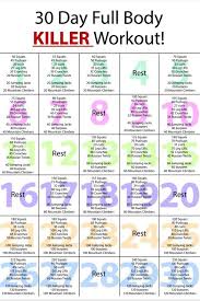 Body Workout Body Workout Plan Full Body Workout Plan 30 Day Workout Challenge
