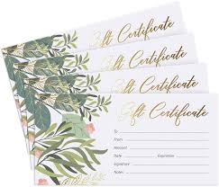 Get it as soon as tue, may 4. Buy Blank Gift Certificates For Business With Gold Foil 25 Gift Certificate Cards With Envelopes For Spa Salon Restaurants Custom Client Vouchers For Birthday Work Gift Card 3 75x7 5 Rdquo Online In Turkey