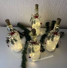 Lichterglanz In 2020 Selber Basteln Weihnachten Weinflaschen Dekorieren Basteln Weihnachten
