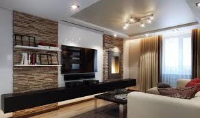 Wohnzimmer Modern Gestalten Natursteinwand Schwarzer Tv Lowboard Wohnzimmer Modern Natursteinwand Wohnzimmer Wohnzimmer Ideen
