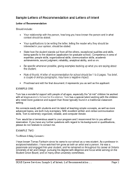 The counselor letter is a letter of recommendation submitted to colleges on behalf of an applicant. Intent And Recommendation Letters Graduate School Schools