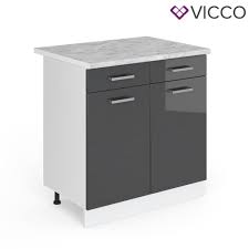 Durch die schlichte optik kann er gut kombiniert ihre daten im zusammenhang mit dem angebot von küchen werden spätestens ein jahr ab deren erhebung gelöscht. Vicco Schubunterschrank 80 Cm Mit Arbeitsplatte Real De