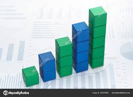 Growth Chart Gathering Statistics Analyzing Data Toy Block