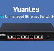 YuanLey 8-Port 10G Ethernet Switch, 8 x 10Gbps RJ45 Ports, Support  10G/5G/2.5G/1G/100Mbps Speed Auto-Negotiation, 160Gbps Switching Capacity,  ...