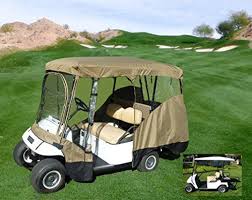 Golf Cart Driving Enclosure For 4 Passengers Roof Up To 80l Fits Club Car Ezgo And Yamaha G Model All Weather You Can Find Mor Golf Carts Fitness Club Golf