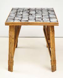 See more ideas about tiled coffee table, tile table, mosaic table top. Rattan Dining Table With Hand Painted Ceramic Tile Top France Circa 1950 For Sale At 1stdibs