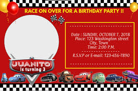 Please choose your favorite birthday card templates and download them for free, don't hesitate to comment and share this post with your friends. Cars Disney Birthday Invitation Template Postermywall