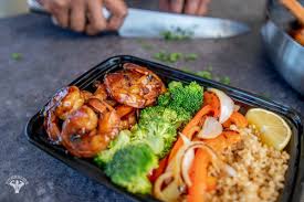 Honey Lemon Garlic Shrimp Meal Prep Shrimp Meal Prep Shrimp Recipes Lemon Shrimp Recipes