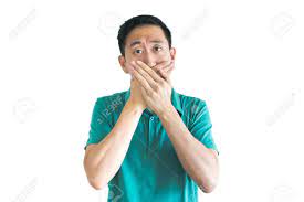 Asmr ~ear eating~ and intense mouth sounds (no talking). Young Asian Man Covering His Mouth With Hands Stock Photo Picture And Royalty Free Image Image 54745486