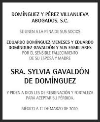 Eduardo domínguez has been married to brenda bianchi since december 21, 2012. Senora Silvya Gavaldon Karg De Dominguez Obituario Esquela