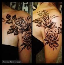 It is a beautiful, botanical tattoo and we love the different patterns used on the leaves. 33 Diy Ways To Have The Best Summer Ever Rose Shoulder Tattoo Shoulder Tattoos For Women Tattoos
