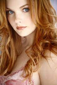 Blue Grey Eyes Red Hair Vackert Har Frisyrideer Rodharig Tjej