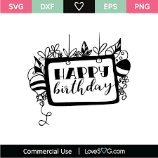 Download Happy Birthday 1 Svg Cut File Lovesvg Com