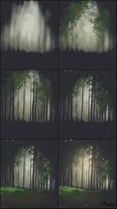 Digital Landscape Forest Painting Step By Step Guide Art Digital Art Tutorial Digital Art Beginner Digital Painting Environment Concept Art