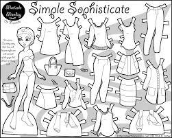 Fun with paper dolls date: Simple Sophisticate A Paper Doll In Black And White Paper Thin Personas