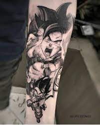 Is So Cool Goku Game Hame Haaaa Credit Felipestones Follow Me And Tag Your Otaku Friends To The Best Anime Tattoo Account