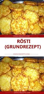 Rosti Grundrezept Grundrezept Rosti Basic Recipes Recipes Dinner Sandwiches
