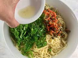 Made with fresh tomatoes, garlic, lemon, olive oil, capers and sea salt… it is heaven on a plate. Lemon Capellini Salad Angel Hair Pasta Salads With Anastasia