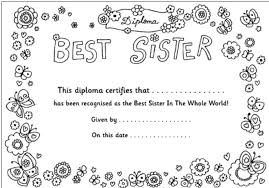 Sister and brother are playing together. Love My Sister Coloring Pages Best Sister Sisters Printable Sisters