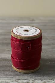 Red Velvet Sewing Ribbon Red Velvet Velvet Ribbon