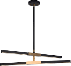 This modern gold and black chandelier features a high quality, crafted of vintage gold finish and crystal bead style, bring special unique decor to your home. Matteo C64738mbag Lineare Modern Matte Black And Aged Gold Brass Led Chandelier Light Mto C64738mbag
