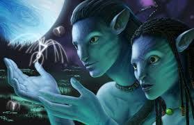Jack Sully And Neytiri From Avetar Movie Artwork Avatar Movie Pandora Avatar