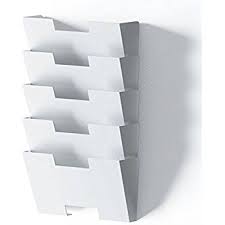 Amazon Com Ikea Kvissle 5 Shelve Metal Wall Magazine File Rack White Hanging Wall Files Office Products Office Wall Organization Wall File File Holder