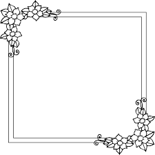 To print out a black and white coloring sheet, use the eraser to remove all the colors in the picture, and click the printer icon! 6 Best Christmas Printable Coloring Frame Printablee Com