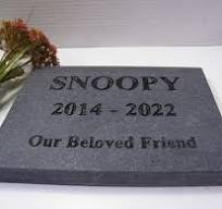Engraved Granite Pet Memorial Marker: Hand-cut Stone Grave ...