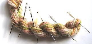 Straight needles, fixed circulars vs. Tools Of The Trade Darning Needles Knitter S Review
